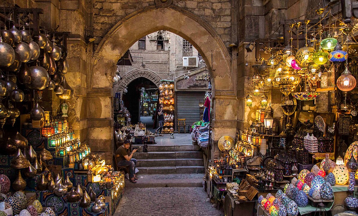 The Khan el-Khalili bazaar in Cairo