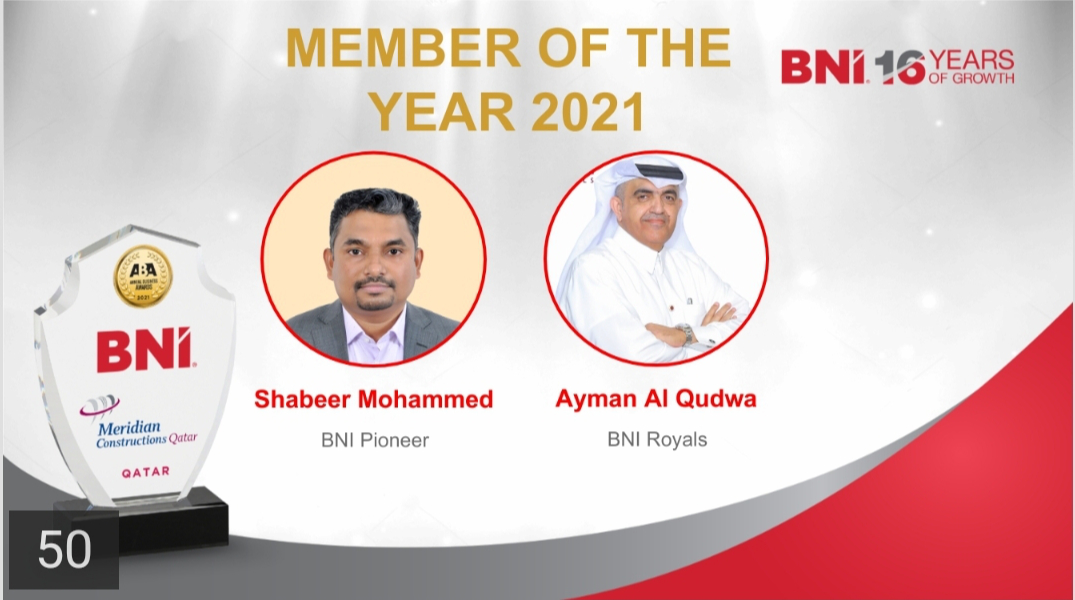 Ayman Al Qudwa - BNI Royals Member of the Year 2021
