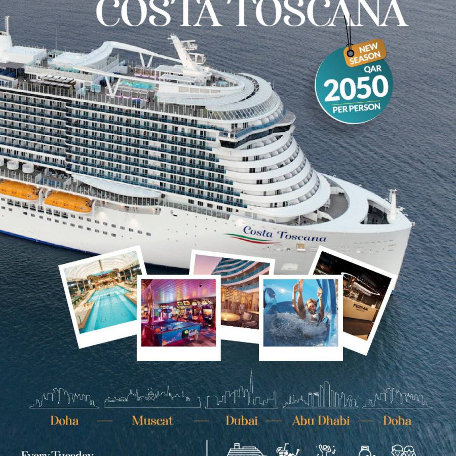 Costa Toscana Cruise - 7 Nights/8 Days