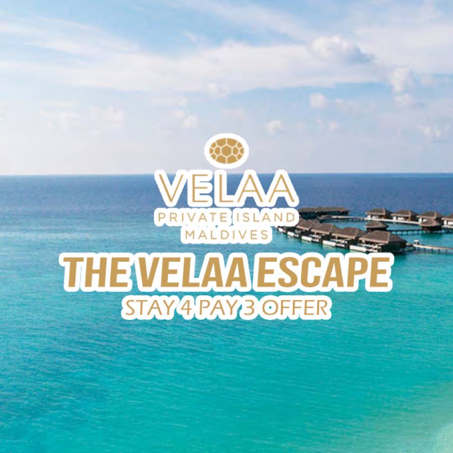 The Velaa Escape - Stay 4 Pay 3 Offer