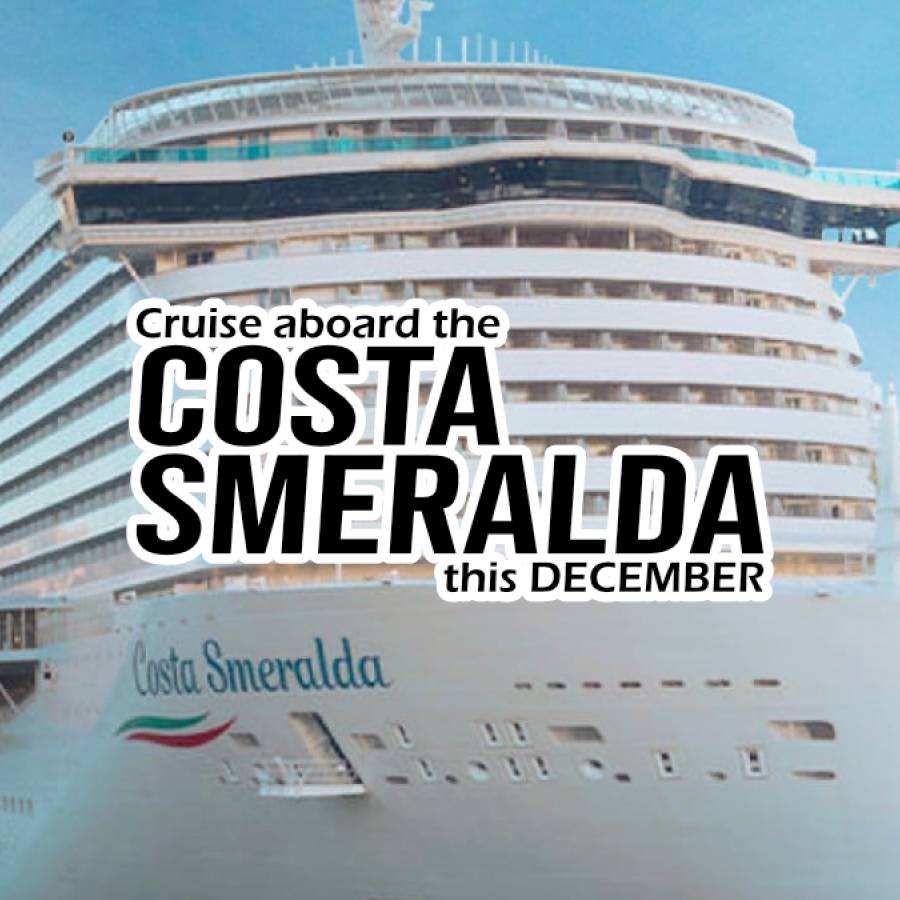 Cruise Aboard the Costa Smeralda this December – 9 Nights